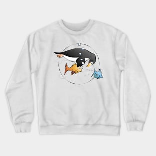 Penguin Swim Teacher (Color) Crewneck Sweatshirt